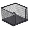 Note Pad Storage Box Fine Mesh Large Capacity Easy Access Black Heavy Duty Metal Desktop Memo Pad Sticky Note Organizer Home Supplies
