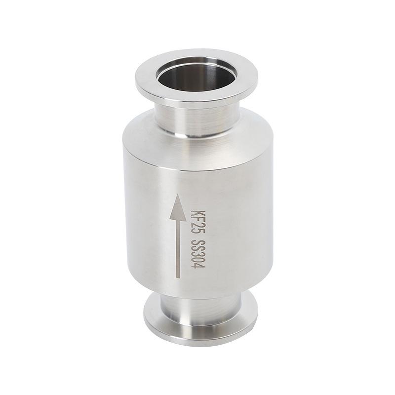 304 Stainless Steel Check Valve: One-Way, Non-Return, Vacuum Pump Exhaust Valve (KF Compatible)