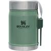 STANLEY Classic Vacuum Food Jar, 0.41L, Green, Recycled Stainless Steel, Insulates for Hot and Cold Foods, Lunch Jar, Soup Jar, Bento Box, Dishwasher