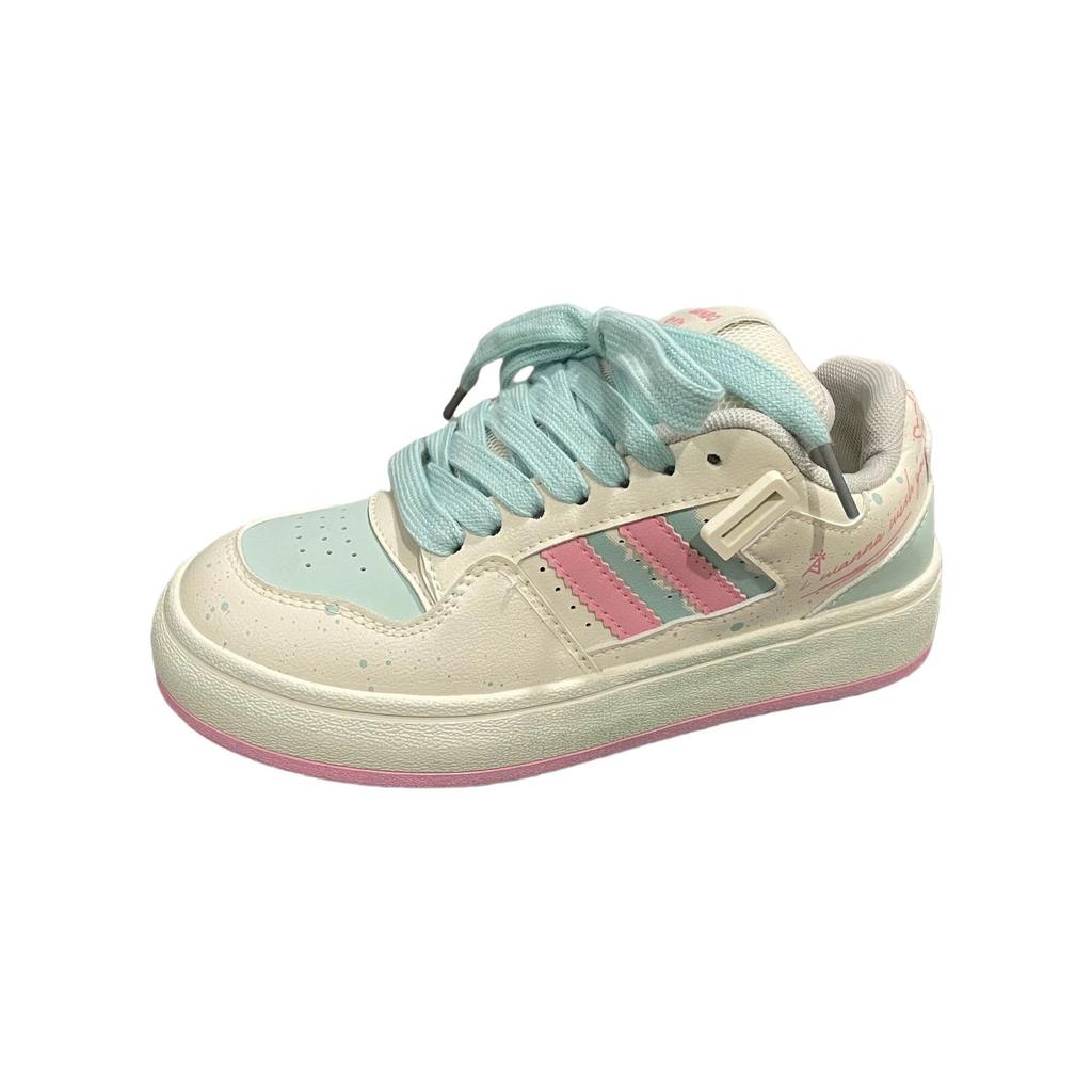 New Chinese Style Original Gradual Change of Color 2025 Spring New Student Fashion Versatile Casual Board Shoes Platform Bread Shoes Women