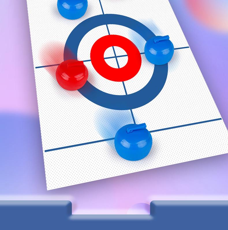 Children's Educational Indoor Curling Game - Interactive Tabletop Toy for Boys