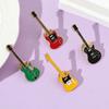 Rock Band Guitar Brooch Funny Guitar Enamel Pins Clothing Accessories Guitar Lapel Badge Collar