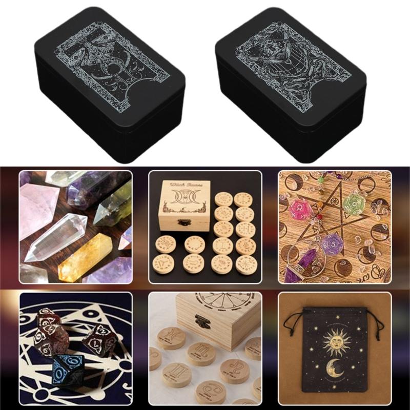 Прямоугольная коробка для Таро Контейнер для игральных карт Чехол для хранения украшений Упаковочная коробка