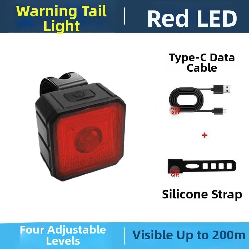 Quick Charging Bicycle Brake Tail Light High Brightness Cycling Accessories  Night Cycling