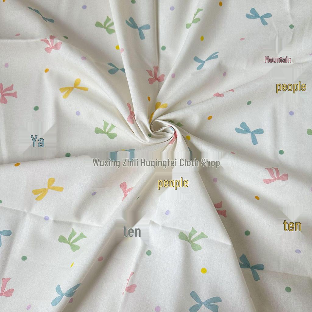 Хлопковая ткань с цветочным цифровым принтом, 40 каунтов, для женской и детской одежды, платьев, домашней одежды и сумок ручной работы