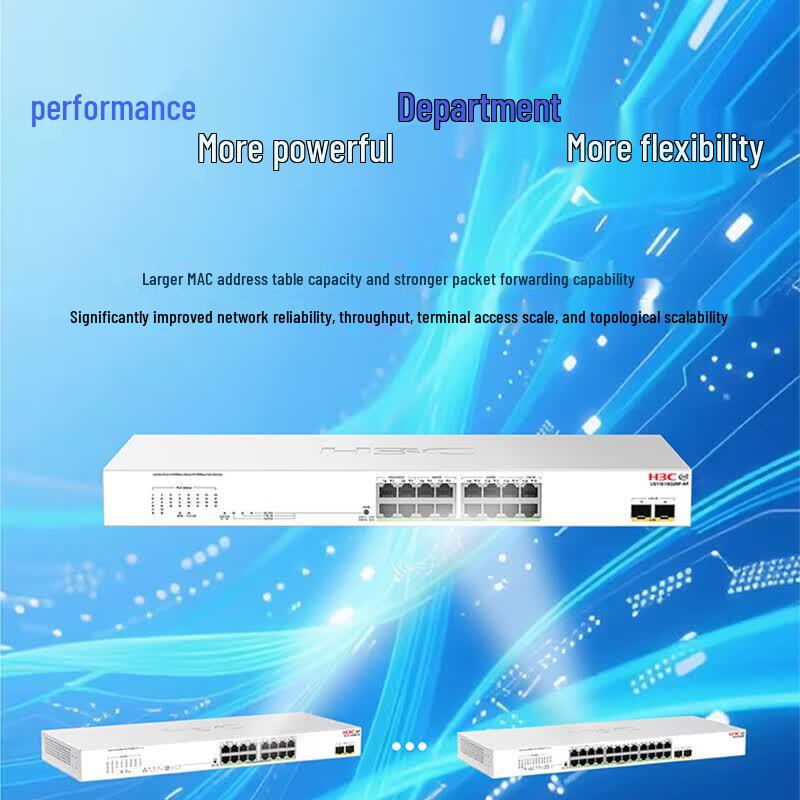 H3C US110-24G2MF-HP 24-Port Gigabit PoE+ Cloud Managed Switch