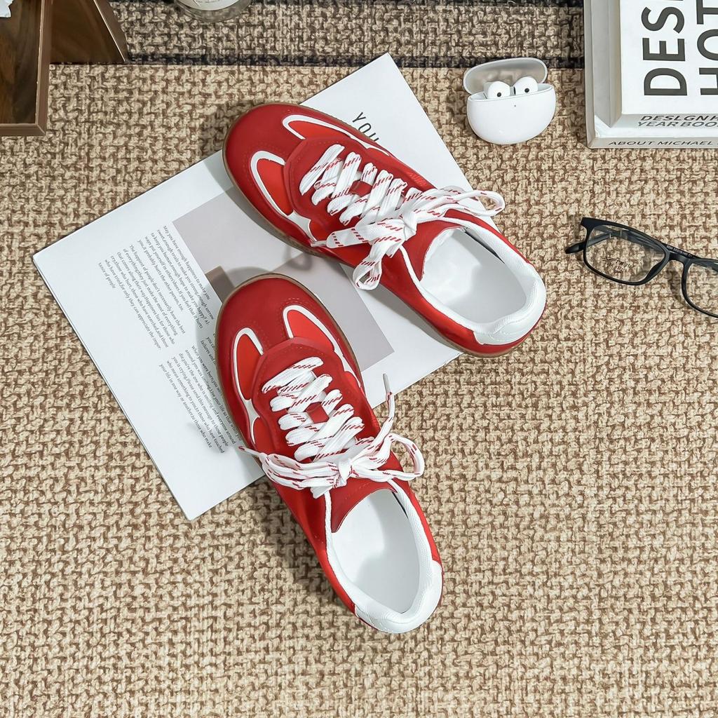 Retro German Training Shoes Platform Sports Shoes Women's Outer Wear Advanced Sense College Style Forrest Gump Shoes Women's Summer Versatile Women'