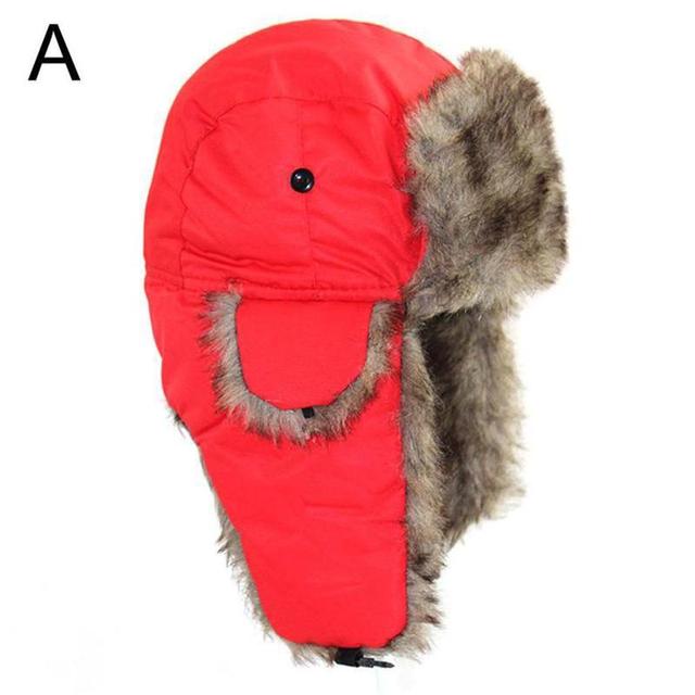 Mens Women Unisex Warm Trapper Aviator Trooper Earflap Winter Flaps Ski Hat Hats New Unisex Trapper Bomber