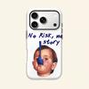 Смешной Мем Малыш Голубая Ложка Нос Без Риска Нет Истории Текстовый Принт Ударопрочный Чехол Для Телефона Модный Уличный Стиль Подарок Для iPhone 17 16 15 14 13 12 11 Pro Max