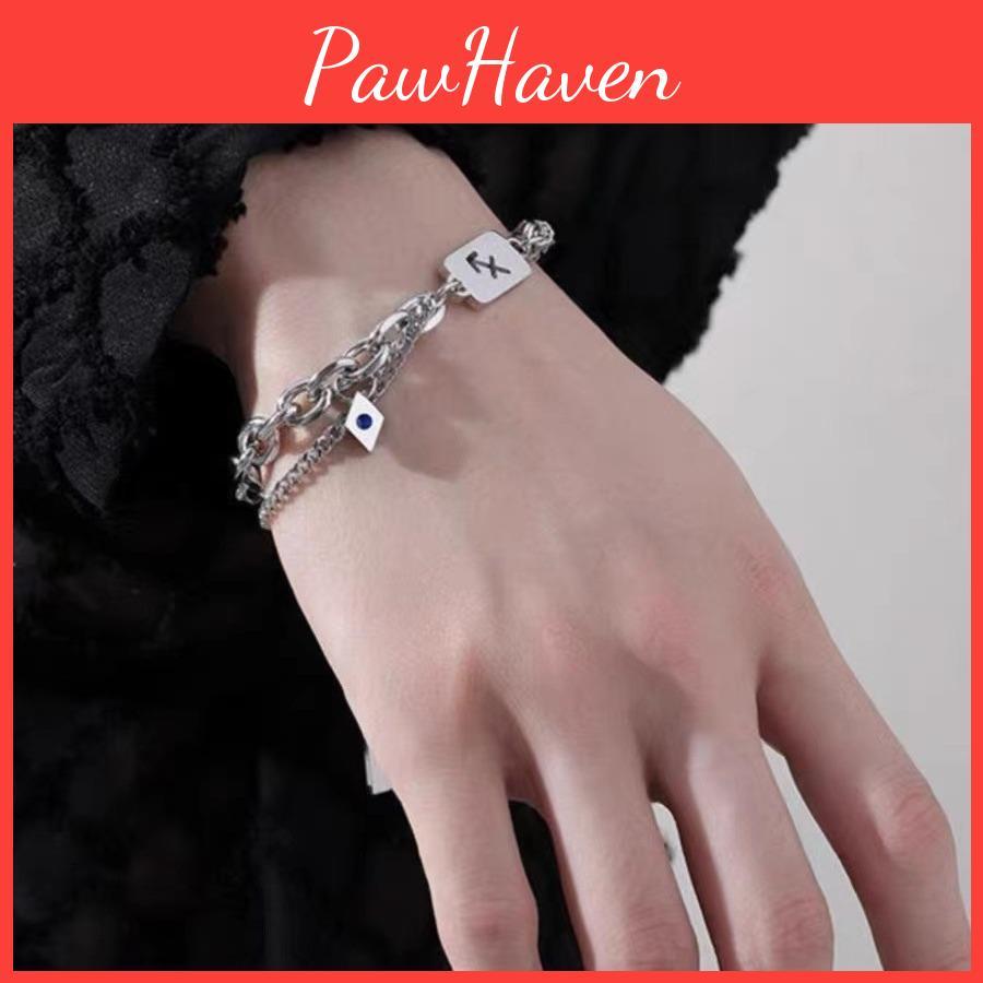 Модный многослойный браслет из титановой стали, минималистичный хипстерский аксессуар для подарка