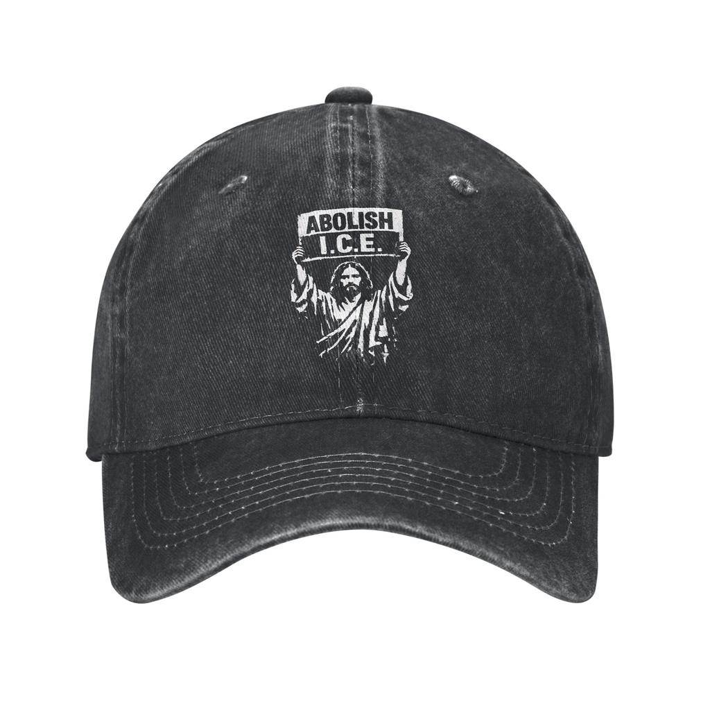Washed Baseball Cap Abolish ICE Summer Hip Hop Hats For Couple Women y2k Funny Hiking Fishing Sun Snapback Cap