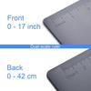 Acocony 11x17 Clipboard Landscape with Ruler Extra Large Clipboard Low Profile Clip 11 x 17 Clipping Board Plastic Black Pack of 1