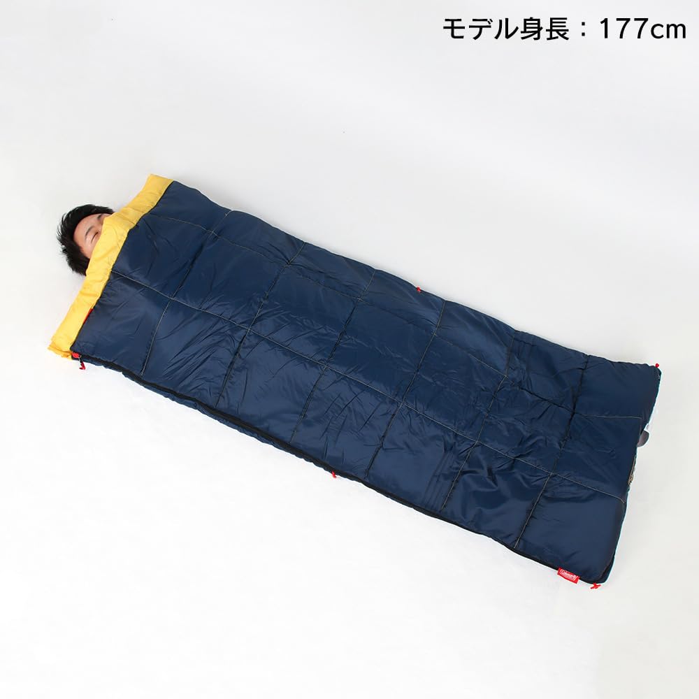 COLEMAN Sleeping Bag Performer III C10 Usable Temperature 10 Degrees Envelope Type Yellow 2000034775