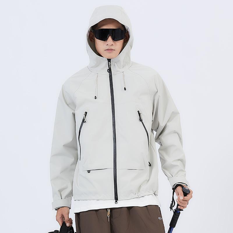 Осенне-зимняя мужская повседневная куртка Простая куртка с капюшоном