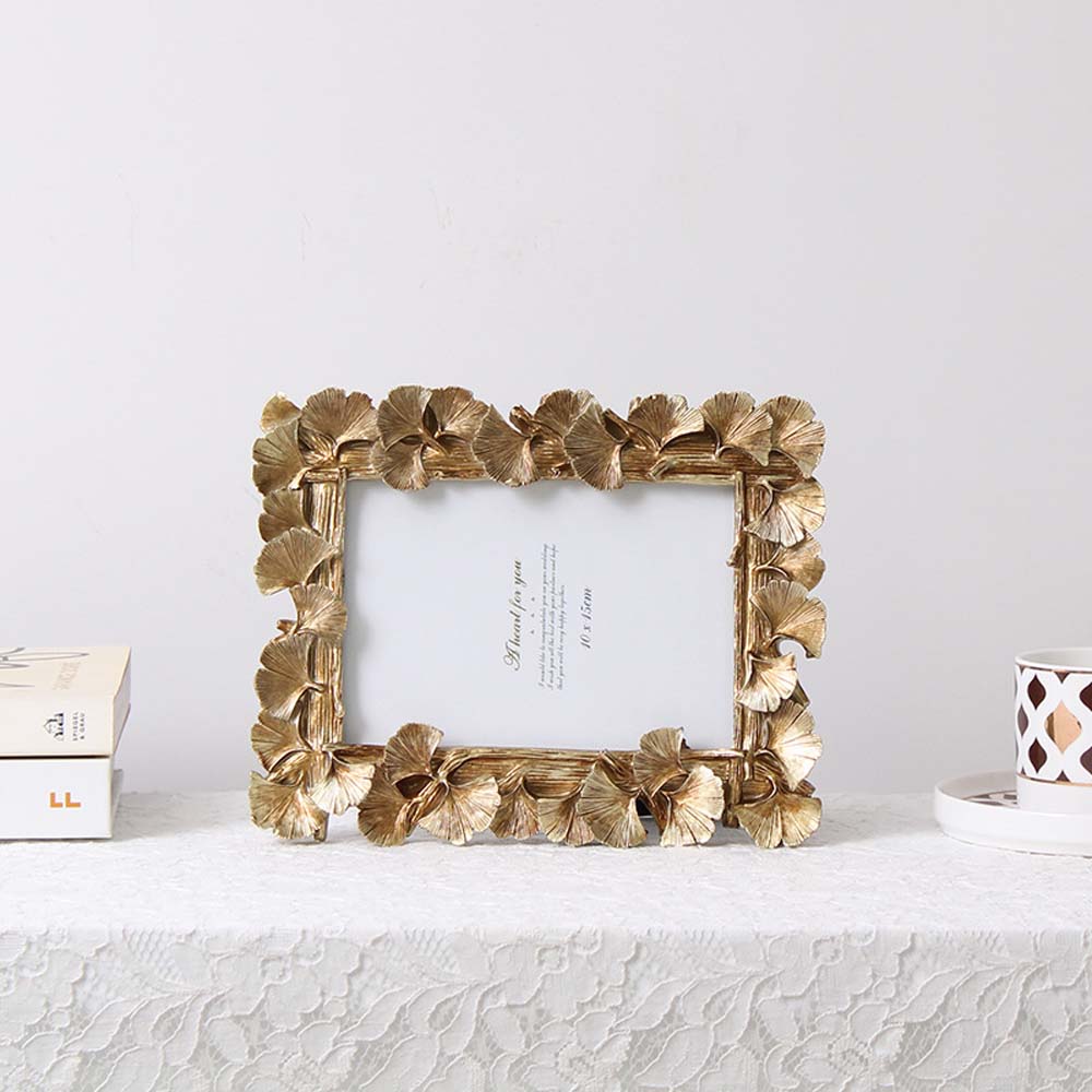 Photography Props Decoration Ginkgo Leaf Desk Party supplies Picture Display Home Decor Photo Frame