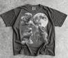 Iguana Full Moon Graphic Tee, Distressed Lizard Shirt, Witchy Animal Lover Gift