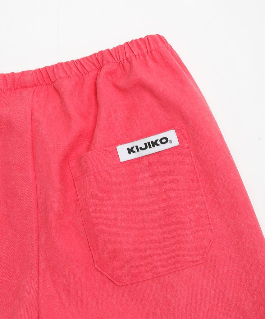 KIJIKO Ke613. Движение Пигмент Широкие Брюки Красные