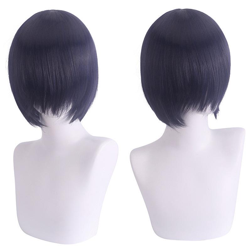 Cosplay Wig, Face-Controlling, Short Hair, Thickened Version, Face-Controlling Style, Colorful Synthetic Fiber Wig