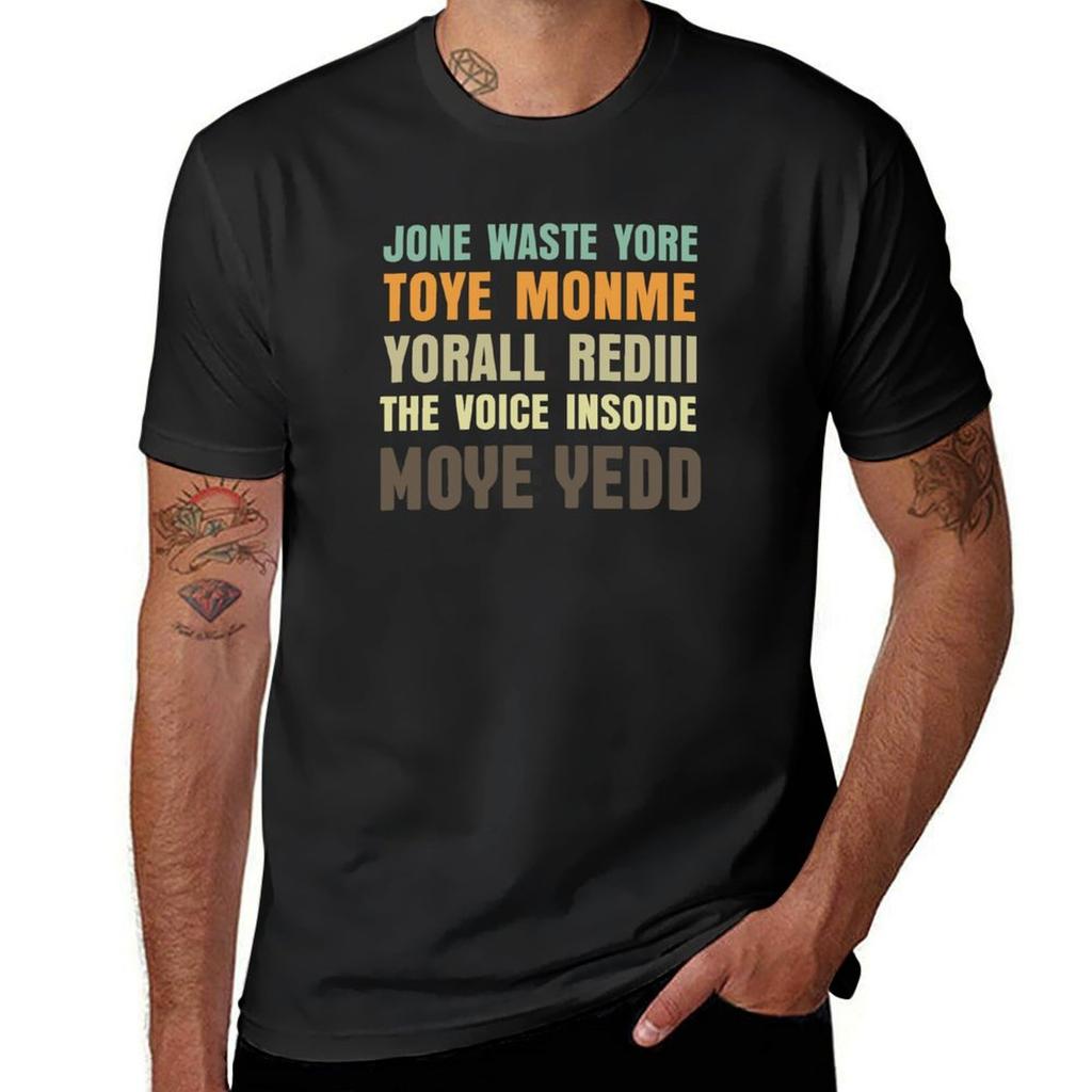 Jone Waste Yore Toye Monme Yorall Redii T-Shirt Korean Fashion Customs Design Your Own Plain Funnys Mens White T Shirts