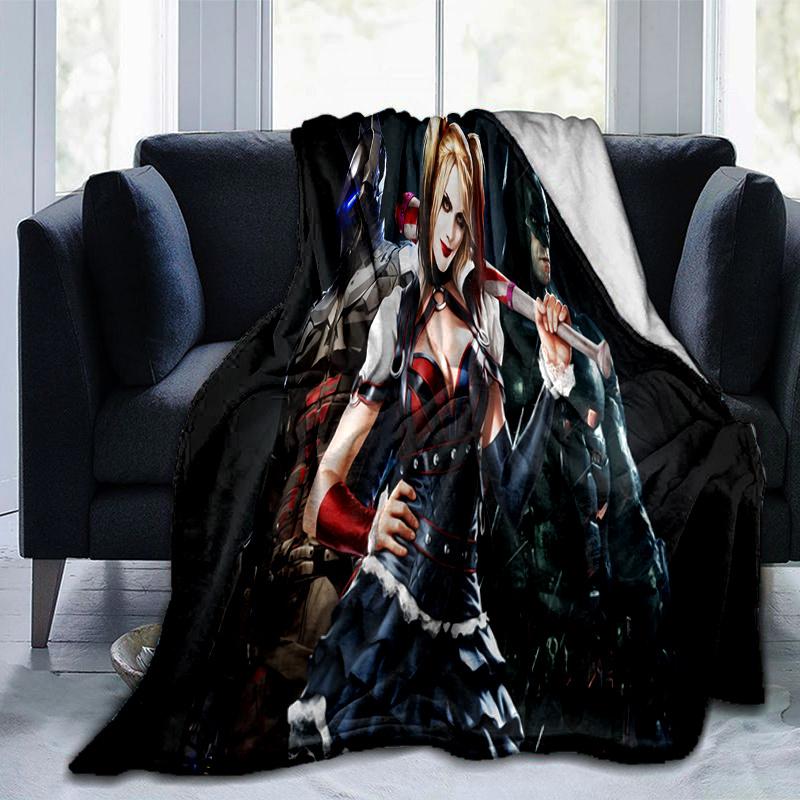 Harley Quinn & Batman: Gotham's Dynamic DuoPrint Blanket, Soft Blanket For Sofa Office Bed And Travelling Daughter Birthday Gift esj292
