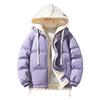 New Winter Bread Suit Men's Thickened Cotton Coat Loose Fake Two-piece Hooded Cotton Coat Coat Cotton Jacket