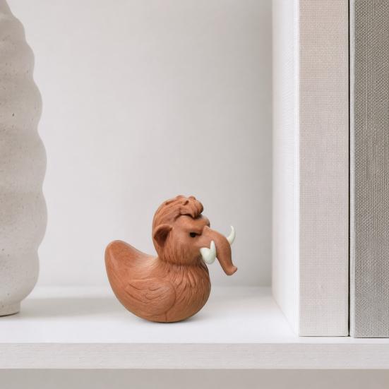 Фигурка Мамонт-Утка, 3D-печатное украшение-утка, Забавная статуэтка Мамонт-Утка, Оригинальное настольное украшение для дома, стола, полки