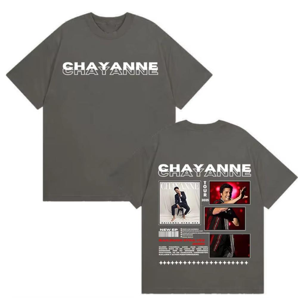 Singer Chayanne Bailamos Otra Vez 2026 Album T Shirt Mens Hip Hop Gothic Short Sleeve T Shirt 90s Vintage Oversized Cotton Tees