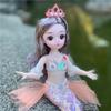 30 см кукла-русалка BJD с одеждой, головные уборы, 13 суставов, модная принцесса, платье русалки для маленьких девочек, аксессуары для кукол, игрушка своими руками в подарок