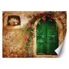 Wallpaper Green Door Tuscany