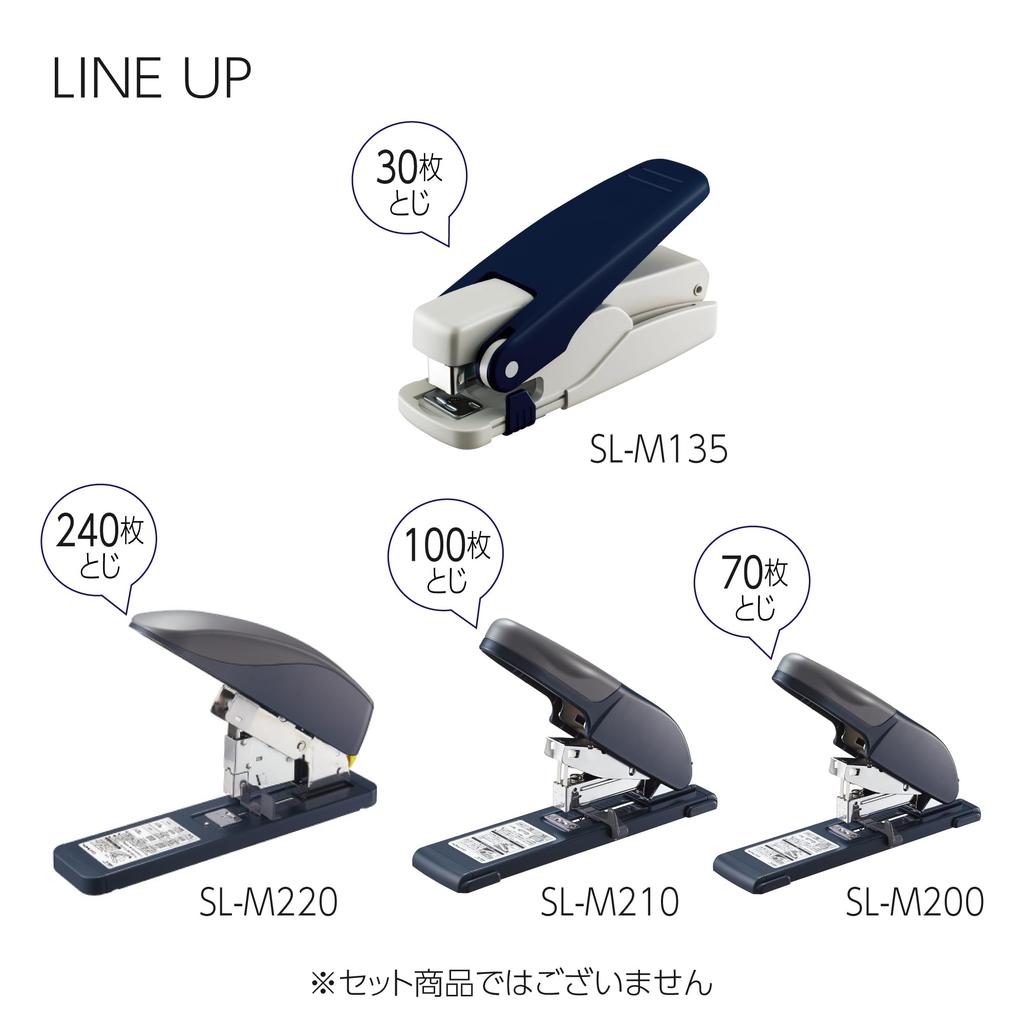 KOKUYO Staples, Size 3 Compatible, Desktop Large, SL-M135, Blue