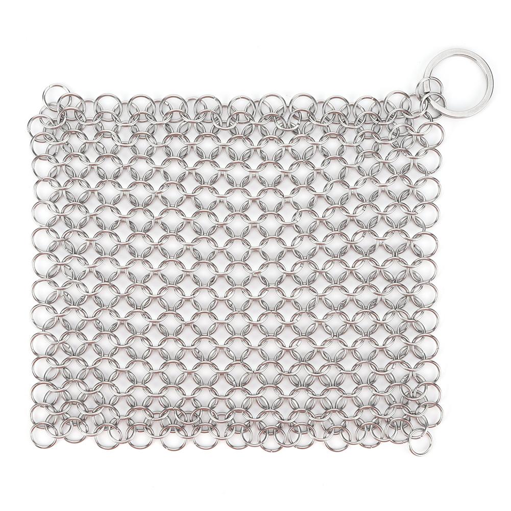 Iron Cleaner with Hanging Ring Pot Pans Cleaning Scrubber Stainless Steel Cookware Rust Remover Scraper for Iron Pans