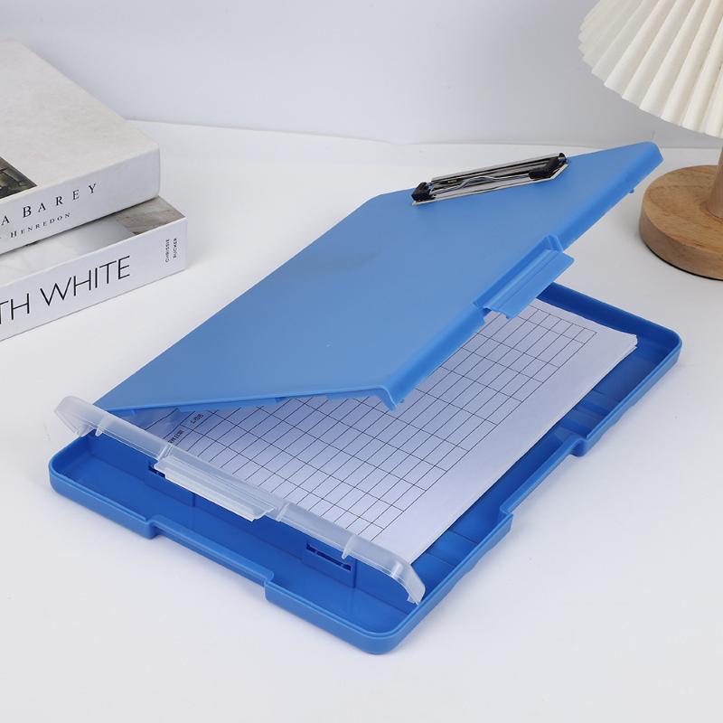 Plastic Storage Clipboard With Metal Clip And Pen Holder For Office School Nurses Field Work
