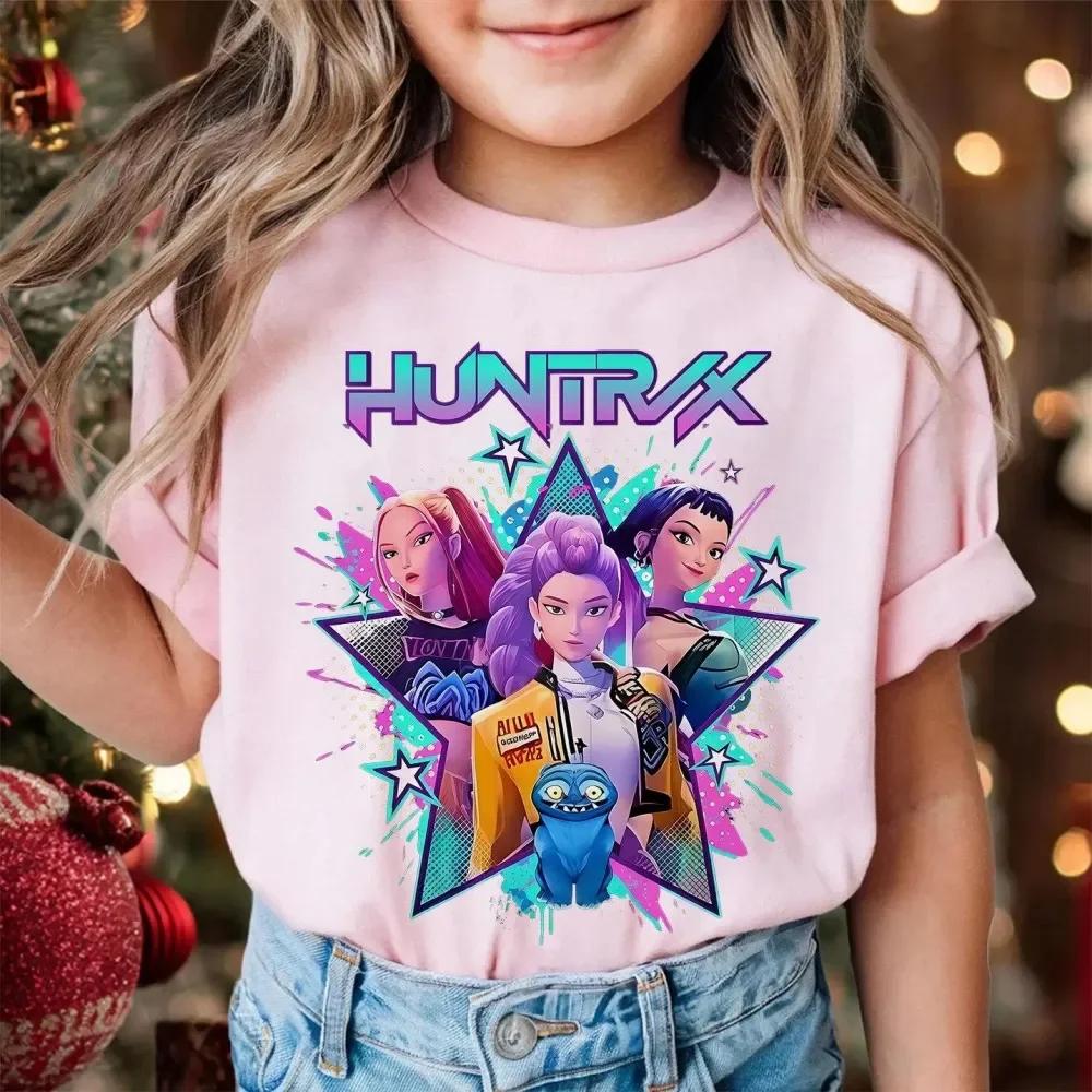 2026 Summer Teen T-shirt Mira Rumi Zoey Kpop Devil Birthday T-shirt Back-to-School Season Kids Birthday Gift Top