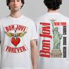 New Bon Jovi Forever 2026 Tour New Jersey Graphic T-Shirt, Y2K Style Unisex Summer Casual Popular T-shirt