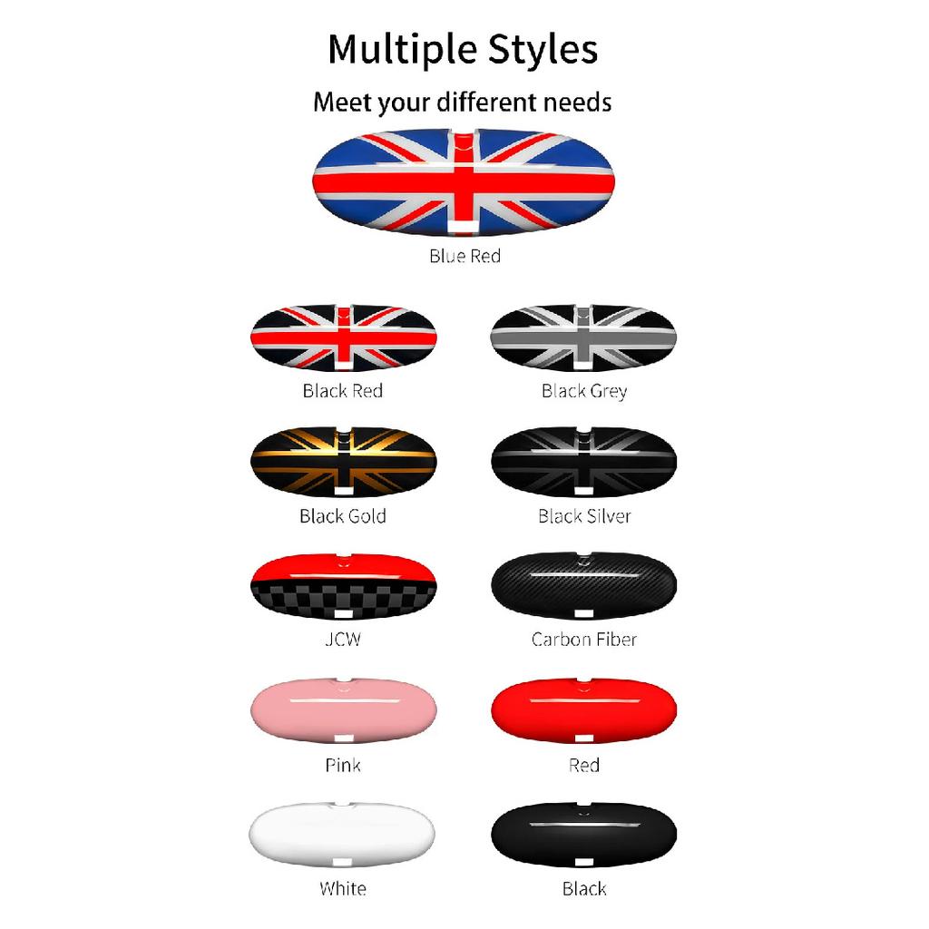 Car Rear View Mirror Protector Frame For Mini Cooper R50 R52 R53 Center Console Accessories Interior Rearview Decor Cover Case