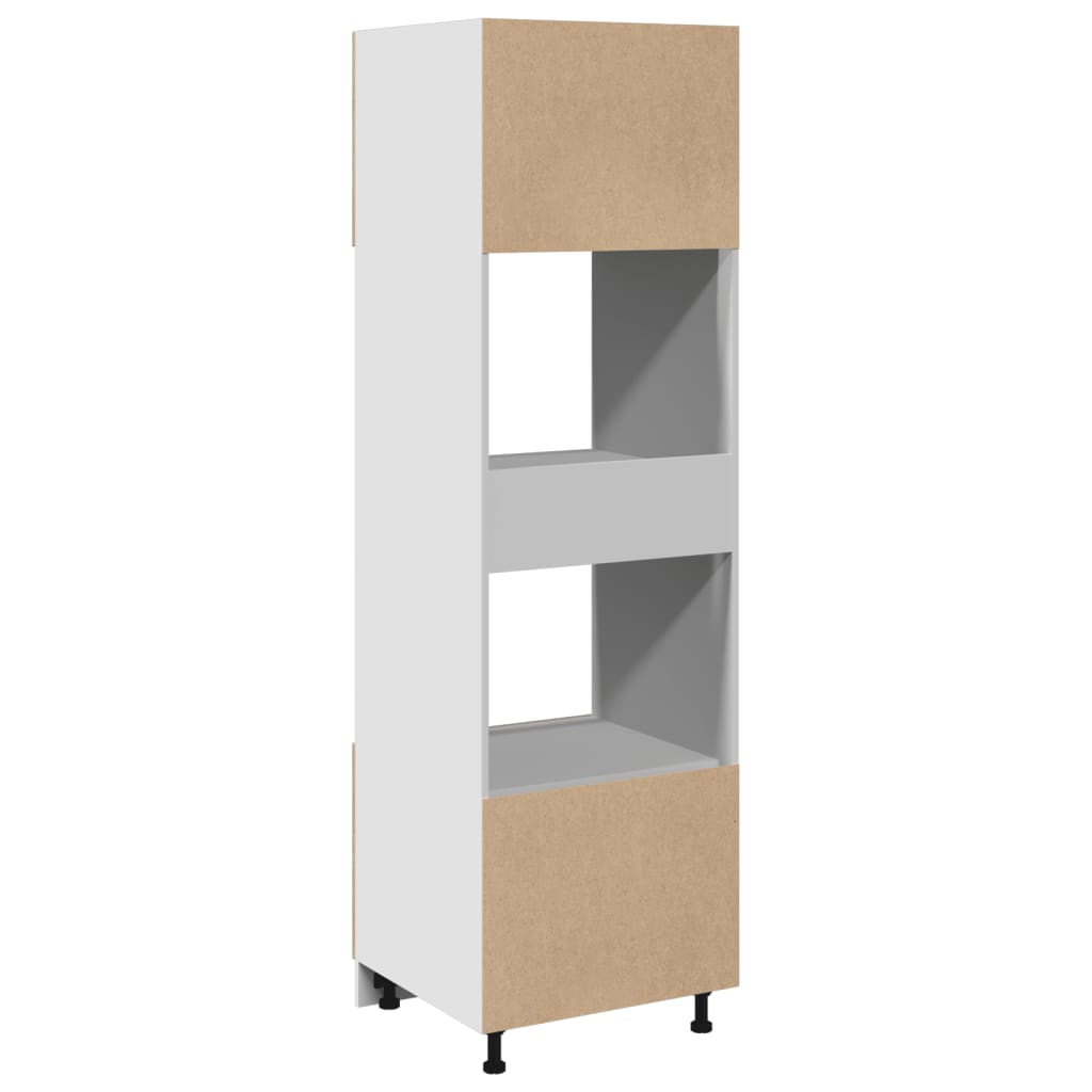 Microwave Built in Cabinet Lyon Sonoma Oak Finish 60 x 57 x 207 cm Particleboard