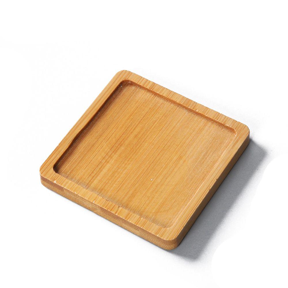 Декоративный держатель для суккулентов для бонсай из бамбука, поднос из дерева, основание цветочного горшка, шестиугольник, прямоугольник, круг, квадрат