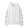 Off-White 2025 Autumn and Winter New Sketch Pattern Arrow Looped Hooded Sweatshirt for Men and Women