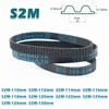 S2M Timing Belt Width 4~20mm Rubber Transmission Closed Loop Perimeter 110 112 114 116 118 120 122 124 126 128mm 2M CNC Drive