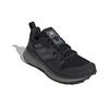 adidas Terrex Folgian Hiker Шнуровка Нескользящие Прочные Легкие Низкие Кроссовки Мужские Кроссовки Черный Серый EF0404