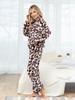 Terry Trouser Pajamas with Animal Print ISSA PLUS