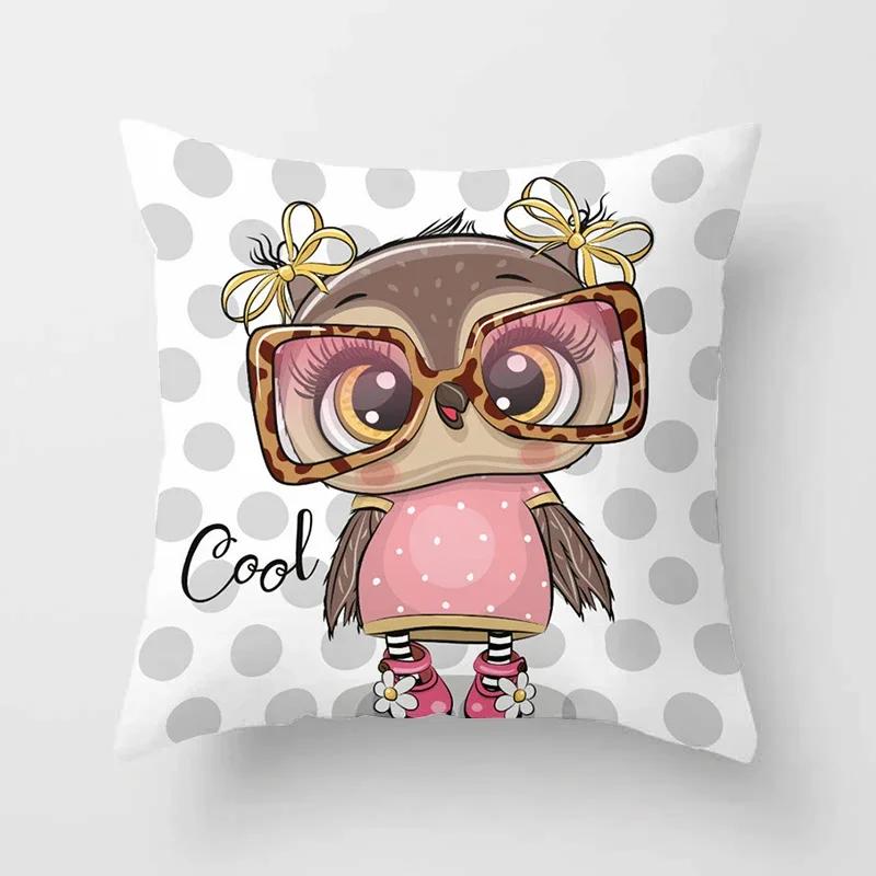 Милые наволочки на подушки с совами  Удобная наволочка x Декоративные подушки для дивана, кровати, машины, пледа, домашнего декора