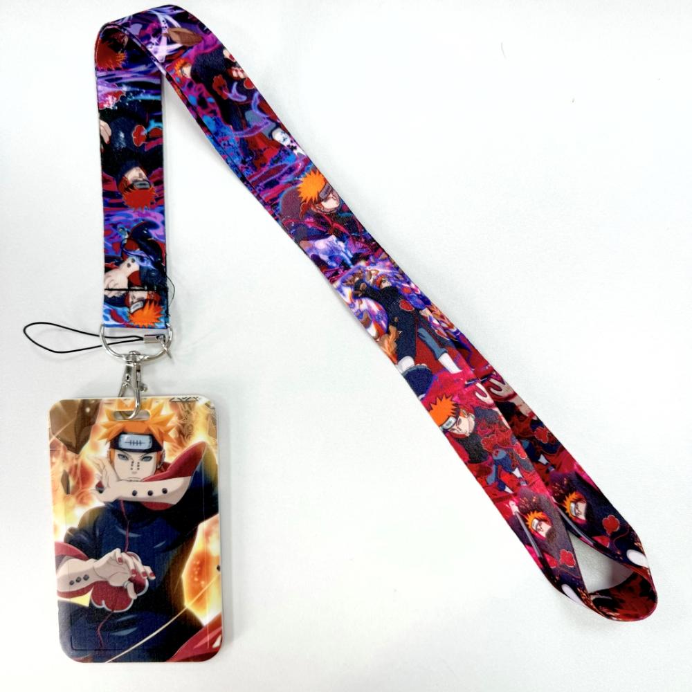 Аниме Мультяшный Держатель для Пропусков Брелоки Шейный Ремешок Для Карты-Пропуска Аниме Держатель для Кредитных Карт Брелоки-Ремешки