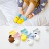 5 пар детских неувядаемых мягких детских носков из чистого хлопка с животным дизайном для девочек от 0 до 12 лет