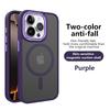 Magnetic Matte Translucent Shockproof Phone Cases For iPhone 16 15 14 13 12 11 Pro Max 16e For Magsafe Wireless Charge Cover