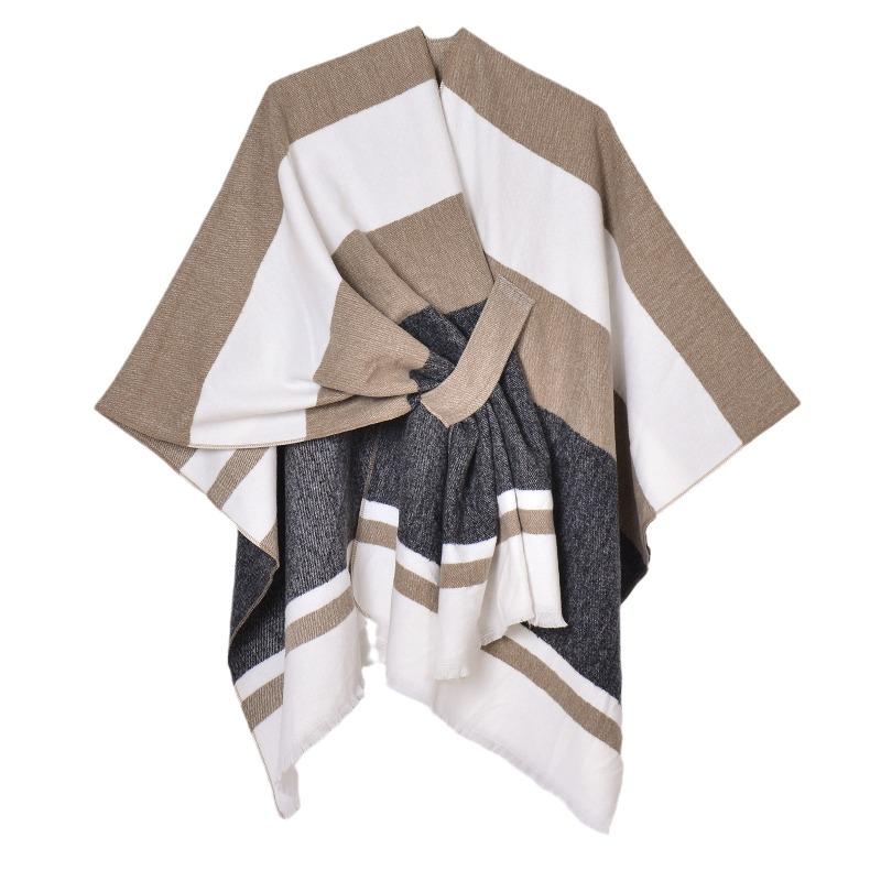AEC Hand-sewn Edge Thickened and Lengthened Open Hot-selling Cape Air Conditioner Warm Decorative Shawl Scarf