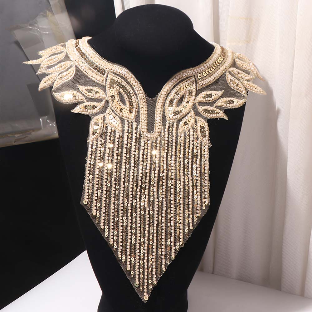 Fashion Embroidery Applique Luxury Clothing Applique Dress Decorations Applique Patches  Apparel