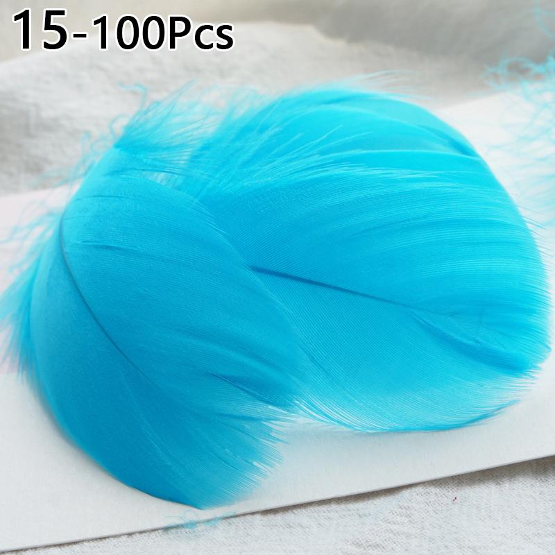 100pcs 6-12 Cm Natural Colourful Goose Feather Plume for Wedding Party Clothing Decoration DIY Craft Feathers