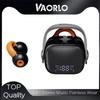 VAORLO Беспроводные наушники с цифровым дисплеем, гарнитура с зажимом для ушей, Hi-Fi стерео наушники с шумоподавлением, сенсорное управление