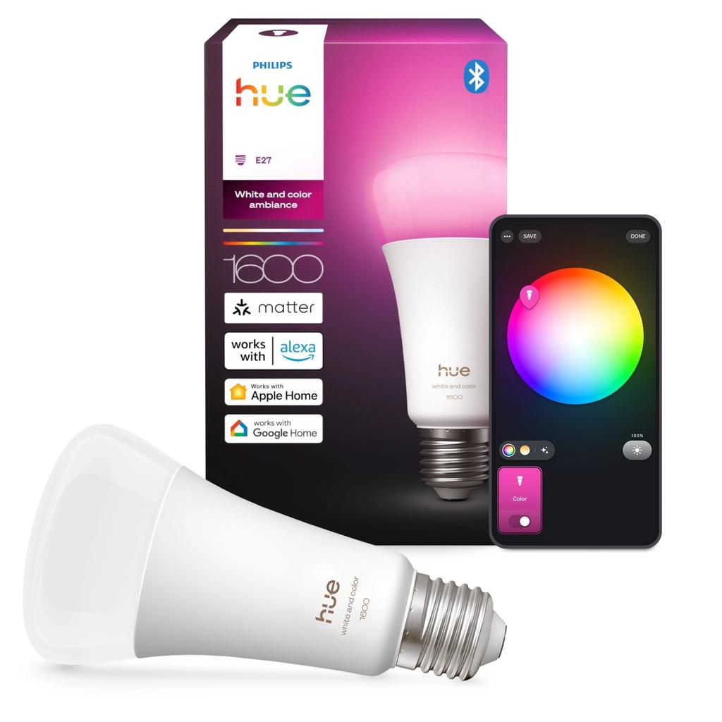 Philips Hue White And Colour Ambiance Smart Bulb A60 E27 1 1 Pc